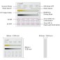Panel de control táctil de 4 zonas RF de 2,4 GHz para pared Tuya