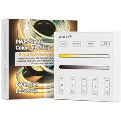 Mando táctil RF 2.4G Tuya de 4 zonas para controladores LED smart