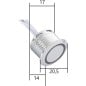 Mini-Inline-Touch-Dimmerschalter zur Unterputzmontage für einfarbige LED-Steuerung 5–24 V DC
