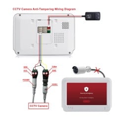 Tuya Kit Videocitofono Smart WiFi AHD 1080P 2MP con Monitor 7"