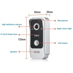 Tuya Kit Interphone Vidéo Smart WiFi AHD 1080P 2MP avec Moniteur 7"