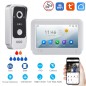 Kit de timbre con video Tuya Smart WiFi AHD 1080P de 2 MP con monitor