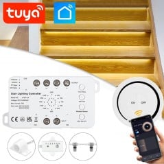 Centraline d’escaliers LED Smart Tuya WiFi 25A avec télécommande
