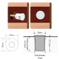 5V DC inbouw touch dimmer schakelaar voor trappenhuisverlichting