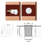 Interrupteur variateur tactile encastré 5 V CC pour contrôleur d'éclairage d'escalier