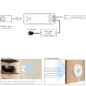 Sensor de Movimiento Humano por Microondas 5,8 GHz 5 V CC para Pegar para Controlador de Iluminación