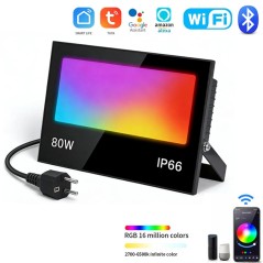Smart LED-Fluter RGB WiFi IP66 30W 50W 80W | Tuya Alexa