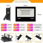 Tuya RGB+CCT Smart WiFi und Bluetooth LED-Flutlicht mit europäischem Stecker