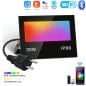 Tuya RGB+CCT Smart WiFi and Bluetooth LED Floodlight with European Plug