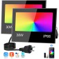 Tuya RGB+CCT Smart WiFi und Bluetooth LED-Flutlicht mit europäischem Stecker