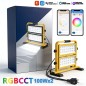 Projecteur LED RGBCCT double tête Tuya 200 W avec Wi-Fi et Bluetooth intelligents