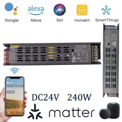 Tuya Smart Power Supply Matter Thread LED-driver 24V dimbaar 240W