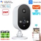 Cámara Tuya de 2 MP y 1080P con batería, PIR y visión nocturna