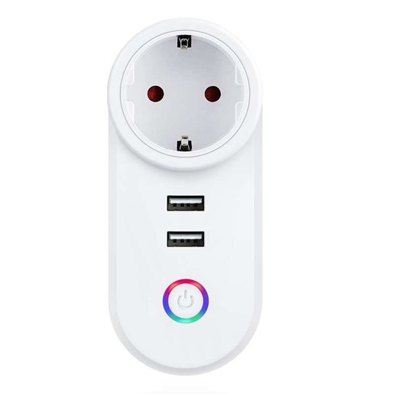 Regleta Smart WiFi, Multienchufe Inteligente con 3 enchufes y 3 USB,  Control a través de App, para Alexa y Google Home, programable con función