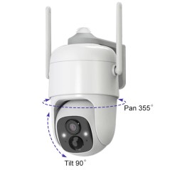 VicoHome PTZ-WLAN-Kamera 3 MP IP65 mit Solarpanel