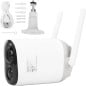 VicoHome 3MP Smart WiFi Bullet-Kamera IP66, akkubetrieben mit Solarpanel