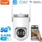 Cámara PTZ inteligente Tuya WiFi de doble banda 2.4G y 5G IP65