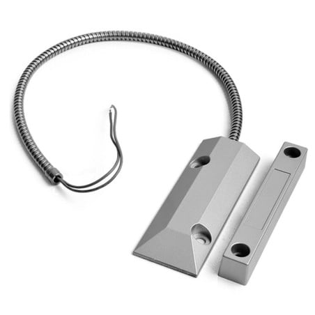 Sensor de contacto magnético con cable Tuya para persianas, garajes y puertas metálicas.