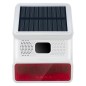 Sirène solaire sans fil Tuya RF433 MHz avec flash LED et détecteur PIR