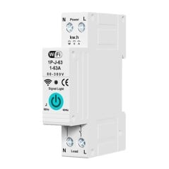 Tuya Contatore di Energia Smart WiFi Monofase 63A da Guida DIN