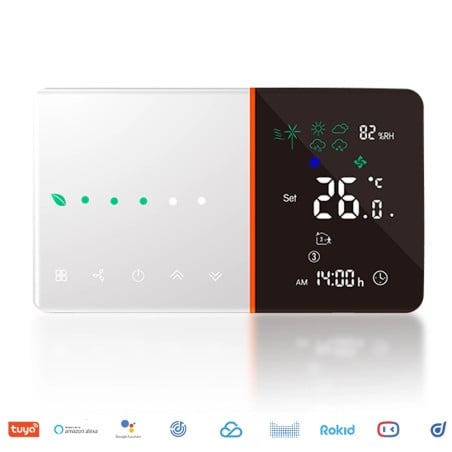 Beca BAC-005ALW Fan Coil WiFi Thermostat for Air Conditioner Control