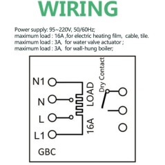 Termostato WiFi Beca a Batteria BHT-8000RF per Caldaia ed Elettrico