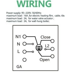 Beca WiFi Batteriethermostat 8000RF-VA-GAW Fußbodenheizung