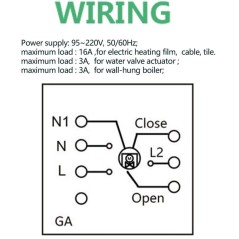 Beca WiFi Batería Termostato 8000RF-VA-GAW Suelo Radiante