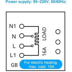 Termostato WiFi Beca a Batteria BHT-8000RF-VA Riscaldamento Elettrico