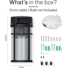 Lantaarncamera met bediening via de Tuya Smart- en Smart Life-app