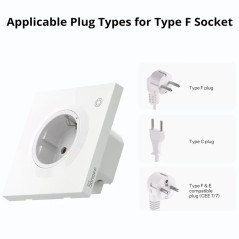 Compatibiliteit van stekkers voor SONOFF ORB Socket Type F Schuko