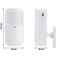 Sensore Movimento PIR a Batteria 433MHz per Allarmi G30 e H502