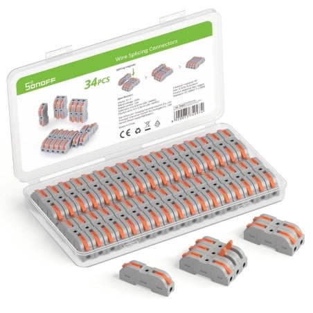 SONOFF D1-1 34 Lever Wire Connectors Kit for Cable Splicing