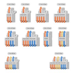 SONOFF D1-2 Quick Wire Connector Set, 54 pieces