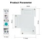 Tuya Contatore di Energia Smart WiFi Monofase 63A da Guida DIN