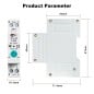 Tuya Smart WiFi Energiezähler, einphasig, 63 A, DIN-Schienenmontage