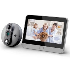 Tuya Digitale Deurspion met WiFi, LCD-scherm en Camera