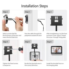 Tuya Digitaler Türspion WLAN mit LCD-Monitor und Kamera