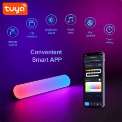 Tuya Smart WiFi and Bluetooth Led Light Bars Musical Ambient Light