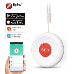 Tuya SOS Smart ZigBee-oproepknop - App-bediening