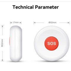 Tuya SOS Smart ZigBee Call Button - App Control