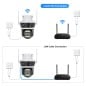Caméra motorisée Tuya Smart WiFi avec triple objectif 9 MP étanche