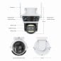 Tuya Smart WiFi Motorized Camera with 9MP Triple Lens Waterproof