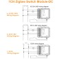 Module de commutation encastrable intelligent Tuya Zigbee, 240 V CA ou 5-48 V CC, avec contact propre