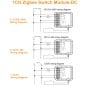 Tuya Modulo Interruttore AC 240V o DC 5–48V Smart Zigbee a Contatto Pulito da Incasso