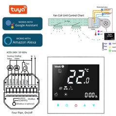 Beca WiFi-thermostaat BAC-2000ELW Ventilatorconvector Airconditionerbediening