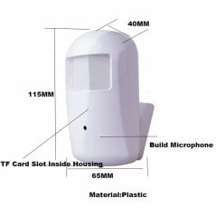 Verborgen PIR WiFi Smart Tuya-camera met nachtzicht