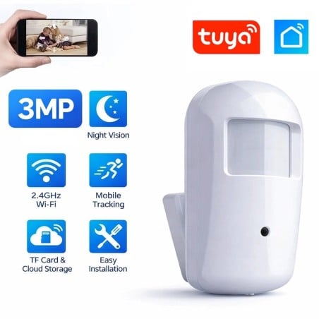 Tuya Smart Wi-Fi verborgen camera met PIR-sensor voor binnen