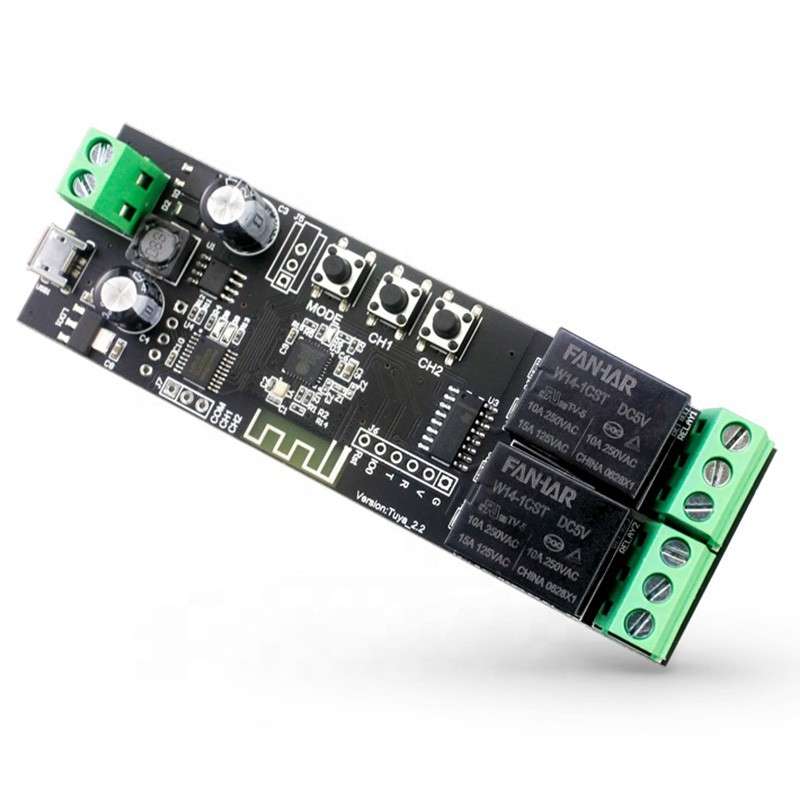 Tuya Smart WiFi Relay Module 2 Channel compatible with Alexa and Google