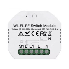 Tuya Mini Switch 1 Kanaal Smart WiFi en RF433 met Afstandsbediening